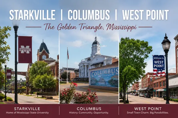 feature image of Moving to the Golden Triangle, MS: Starkville vs. Columbus vs. West Point