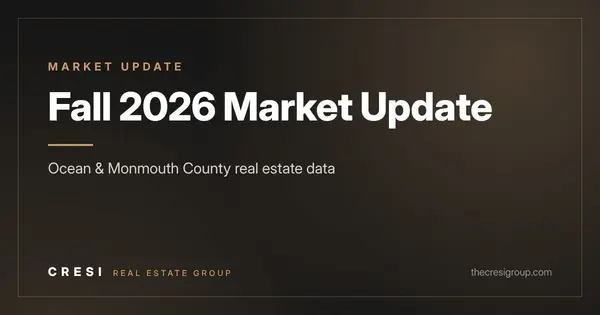 Ocean & Monmouth County Real Estate Market Update: Fall 2026