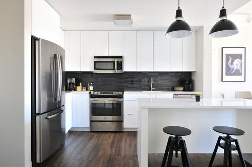 Modern kitchen with appliances
