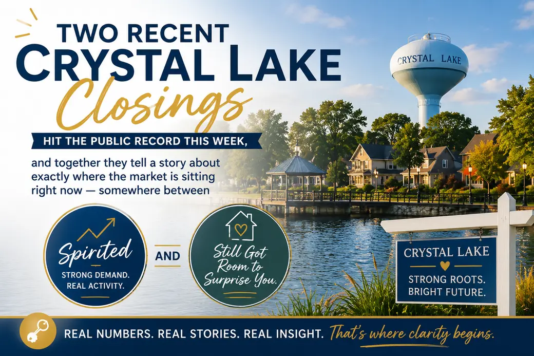 Crystal Lake Market Pulse: What Two Recent Closings Tell You About Local Prices