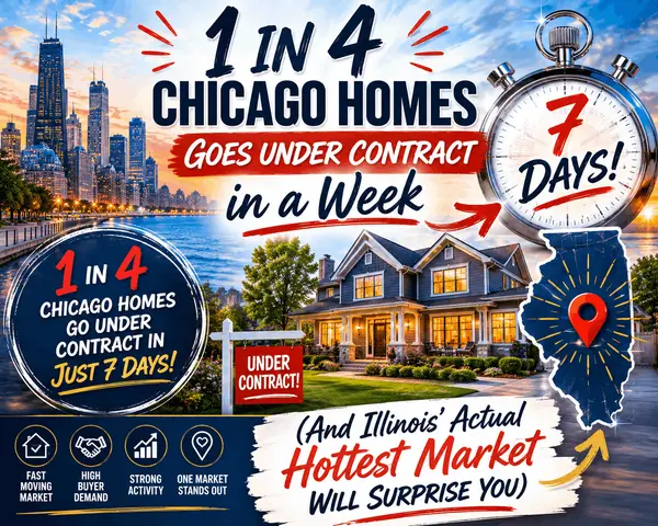 1 in 4 Chicago Homes Goes Under Contract in a Week (And Illinois' Actual Hottest Market Will Surprise You)