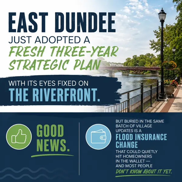 East Dundee Has a Plan — and a Flood Insurance Warning Every Homeowner Needs to Hear