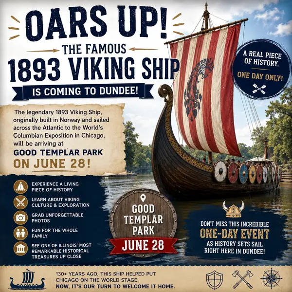 Oars Up: The Famous 1893 Viking Ship Is Coming to Good Templar Park on June 28