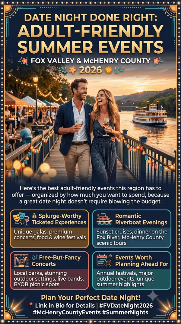 Date Night Done Right: Adult-Friendly Summer Events Fox Valley & McHenry County 2026
