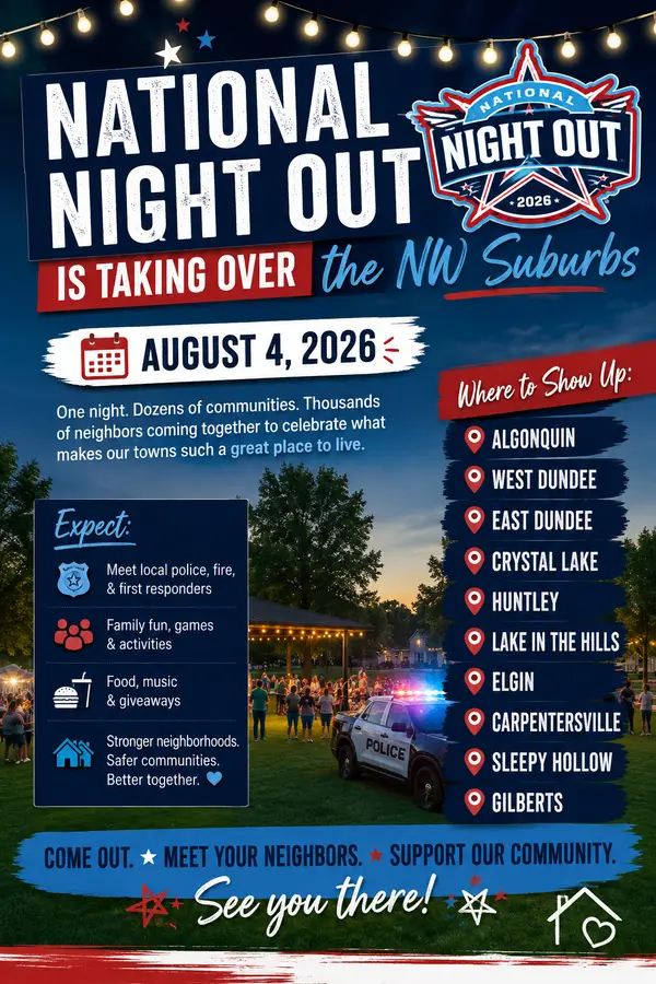 feature image of National Night Out Is Taking Over the NW Suburbs on August 4 — Here's Where to Show Up