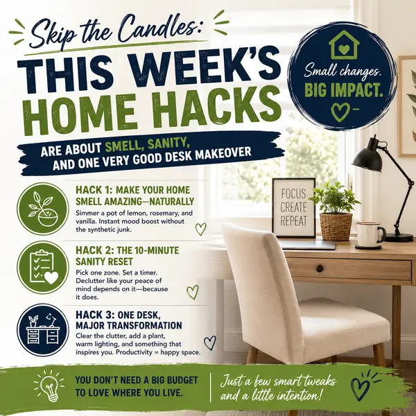 feature image of Skip the Candles: This Week's Home Hacks Are About Smell, Sanity, and One Very Good Desk