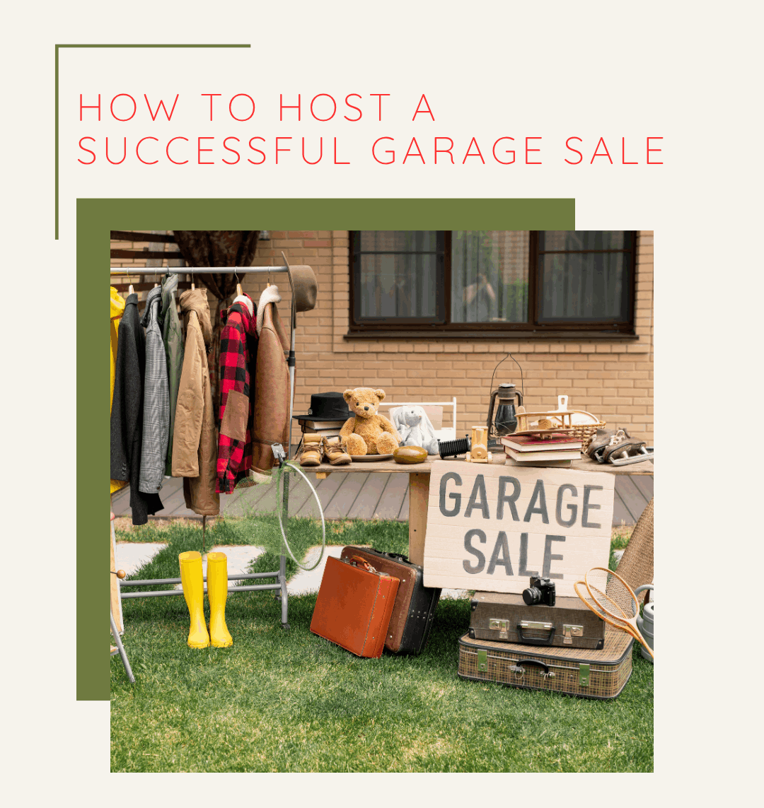 How to host a garage sale in Morden, Manitoba