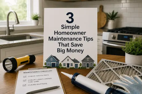 3 Simple Homeowner Maintenance Tips That Save Big Money