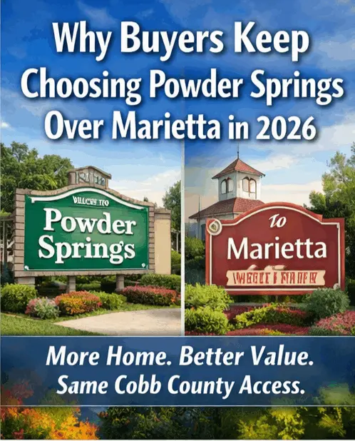 Why Buyers Keep Choosing Powder Springs Over Marietta in 2026
