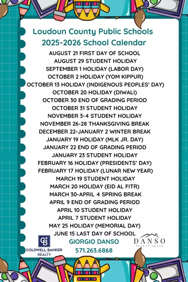  Loudoun County Public Schools 2025–2026 Calendar: Key Dates for Parents & Homebuyers