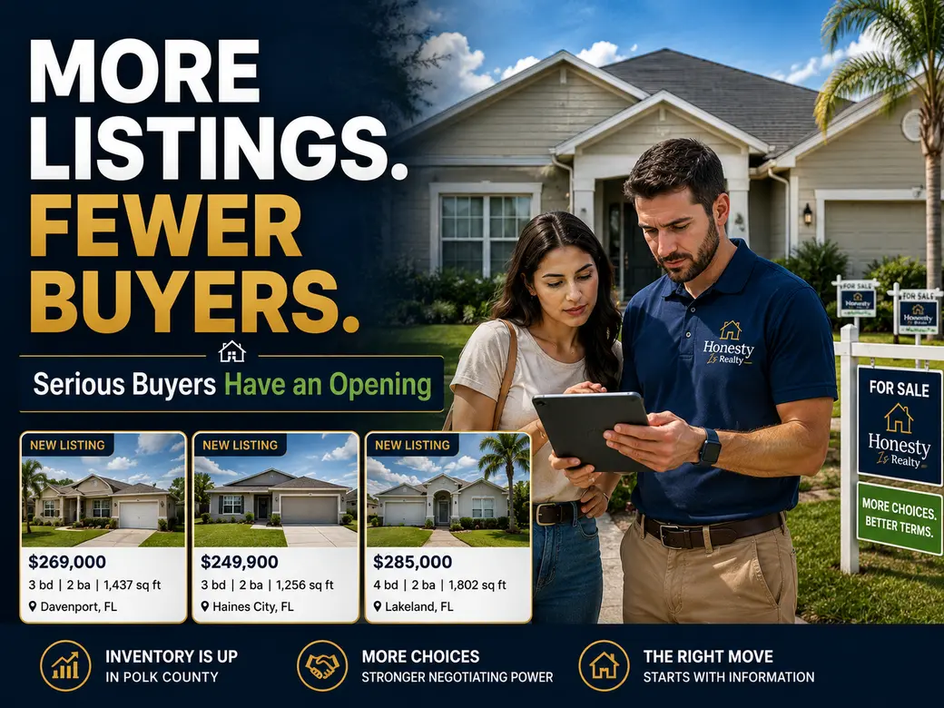 More Listings, Fewer Buyers: Serious Polk County Buyers Have an Opening