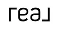 Real Logo Solid White with Black Wordmark