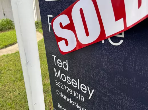 1142 Kerwood Circle for sale sign with sold banner over the top