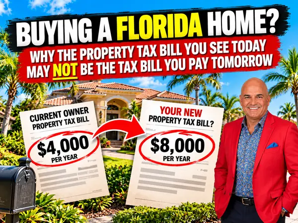 Buying a Florida Home? Why the Property Tax Bill You See Today May NOT Be the Tax Bill You Pay Tomorrow