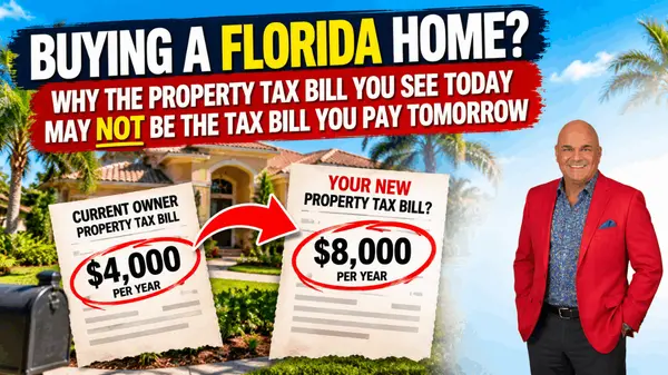 Buying a Florida Home? Why the Property Tax Bill You See Today May NOT Be the Tax Bill You Pay Tomorrow