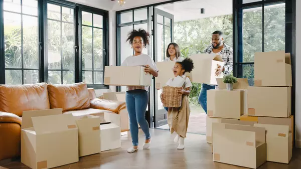 Family in New Home