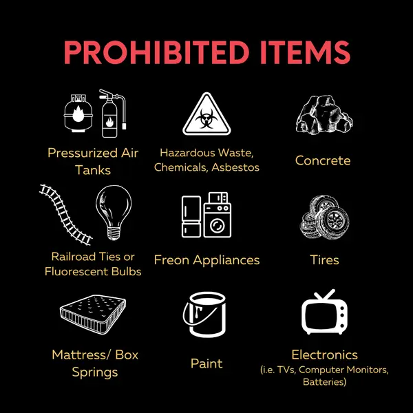 Dumpster Event Prohibited Items