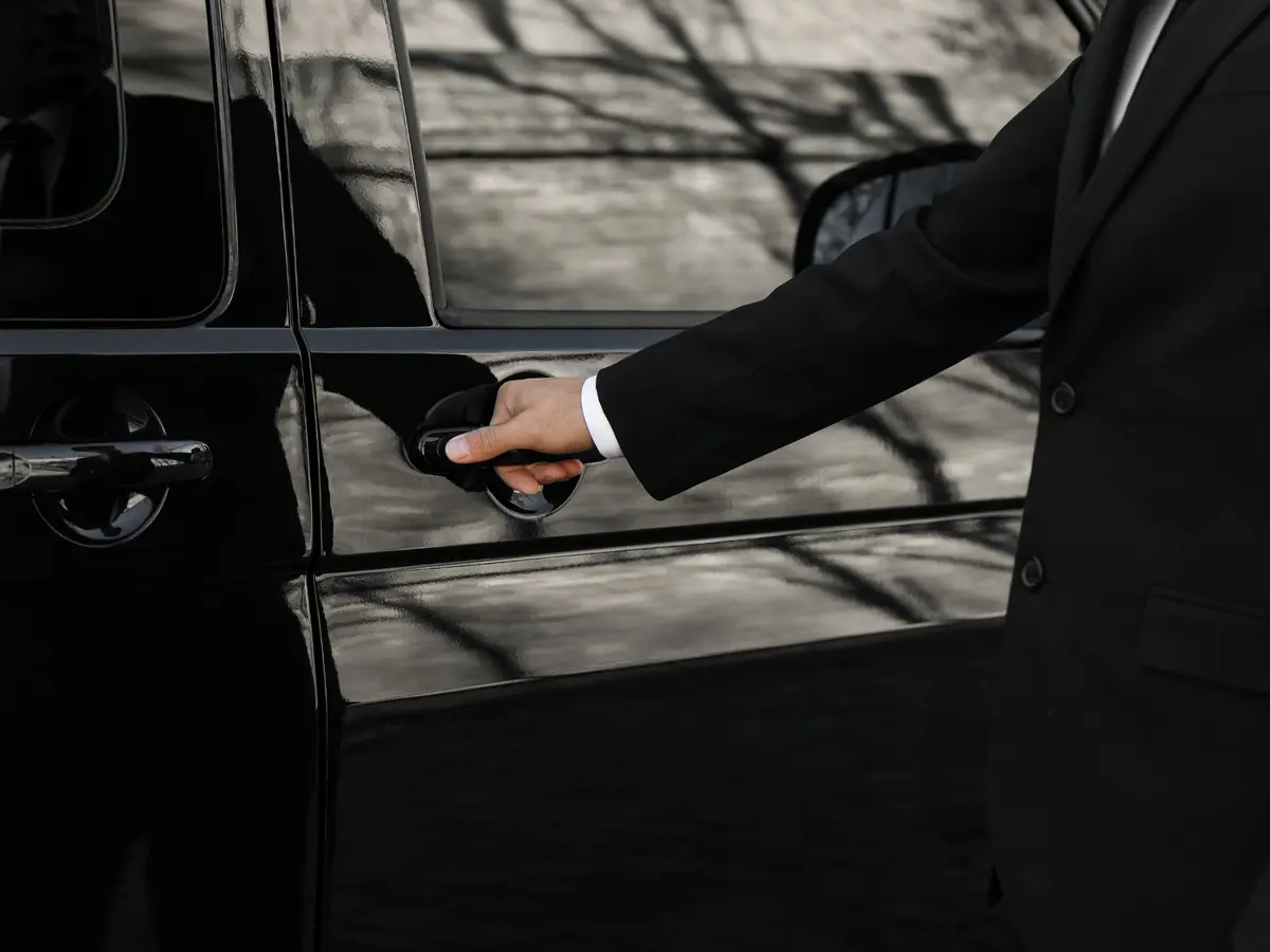 butler opening door