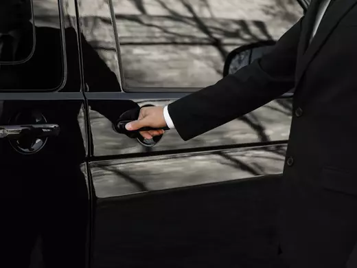 butler opening door
