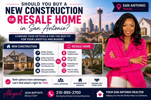 Should You Buy a New Construction Home or Resale Home in San Antonio?