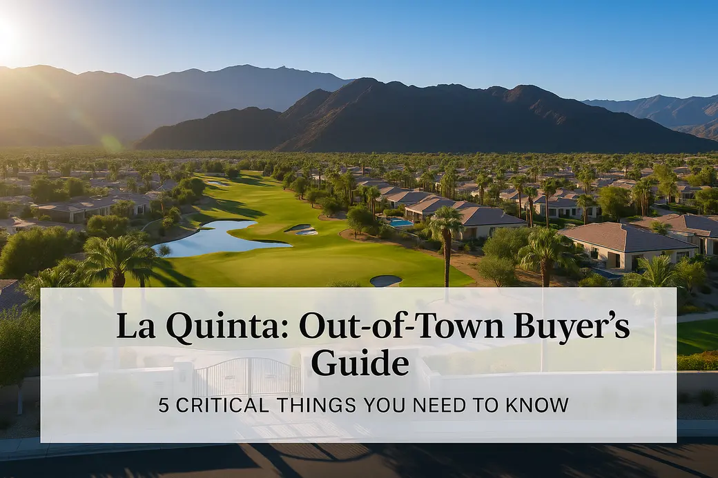 The 5 Critical Things Every Out-of-Town Buyer Needs to Know Before Shopping in La Quinta