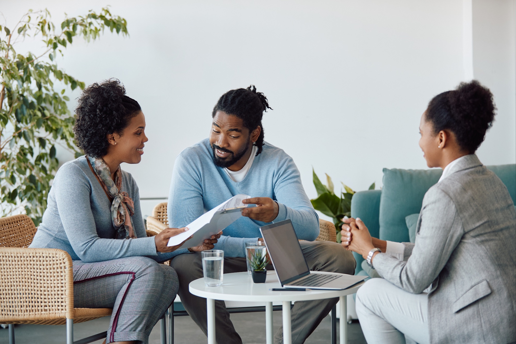 realtor deal at table