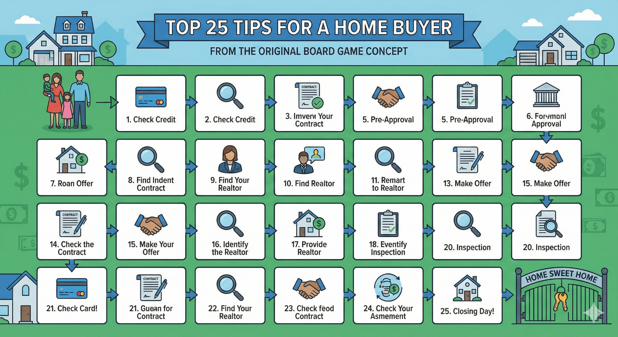 25 Steps for Home Buyers