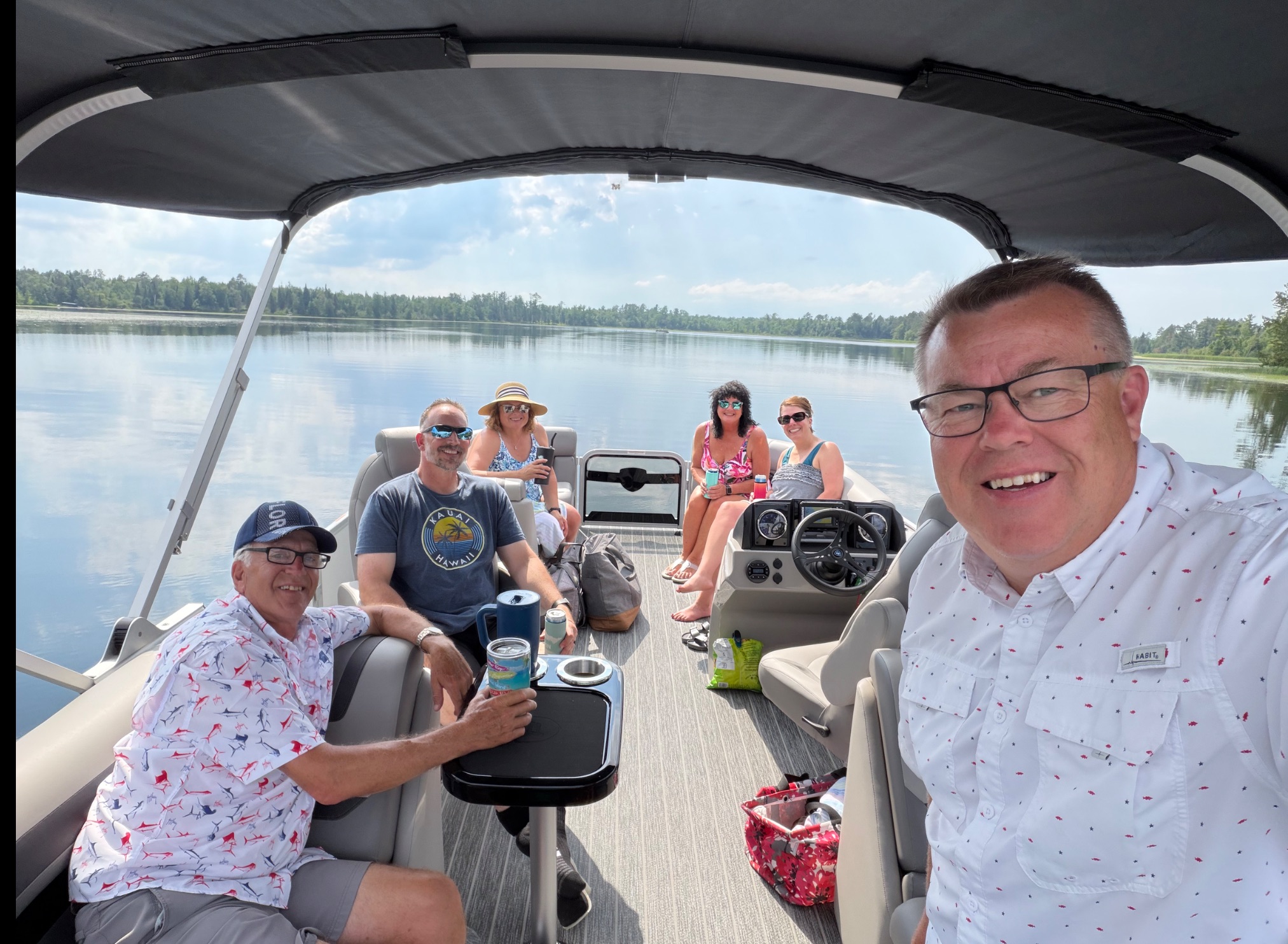 Pontoon afternoon fun. 