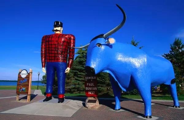 The Legendary History of Paul Bunyan and Babe the Blue Ox in Bemidji