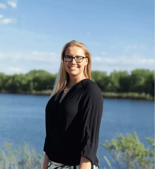 Professional Photo of Lindsay Shoemaker in a black shirt