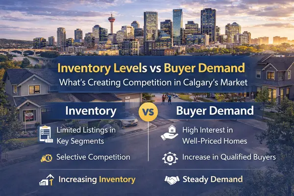 Inventory Levels vs Buyer Demand: What’s Creating Competition in Calgary’s Market