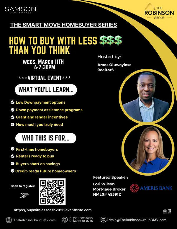 Unlock Homeownership: Join THE SMART MOVE HOMEBUYER SERIES – Learn How to Buy with Less Than You Think!