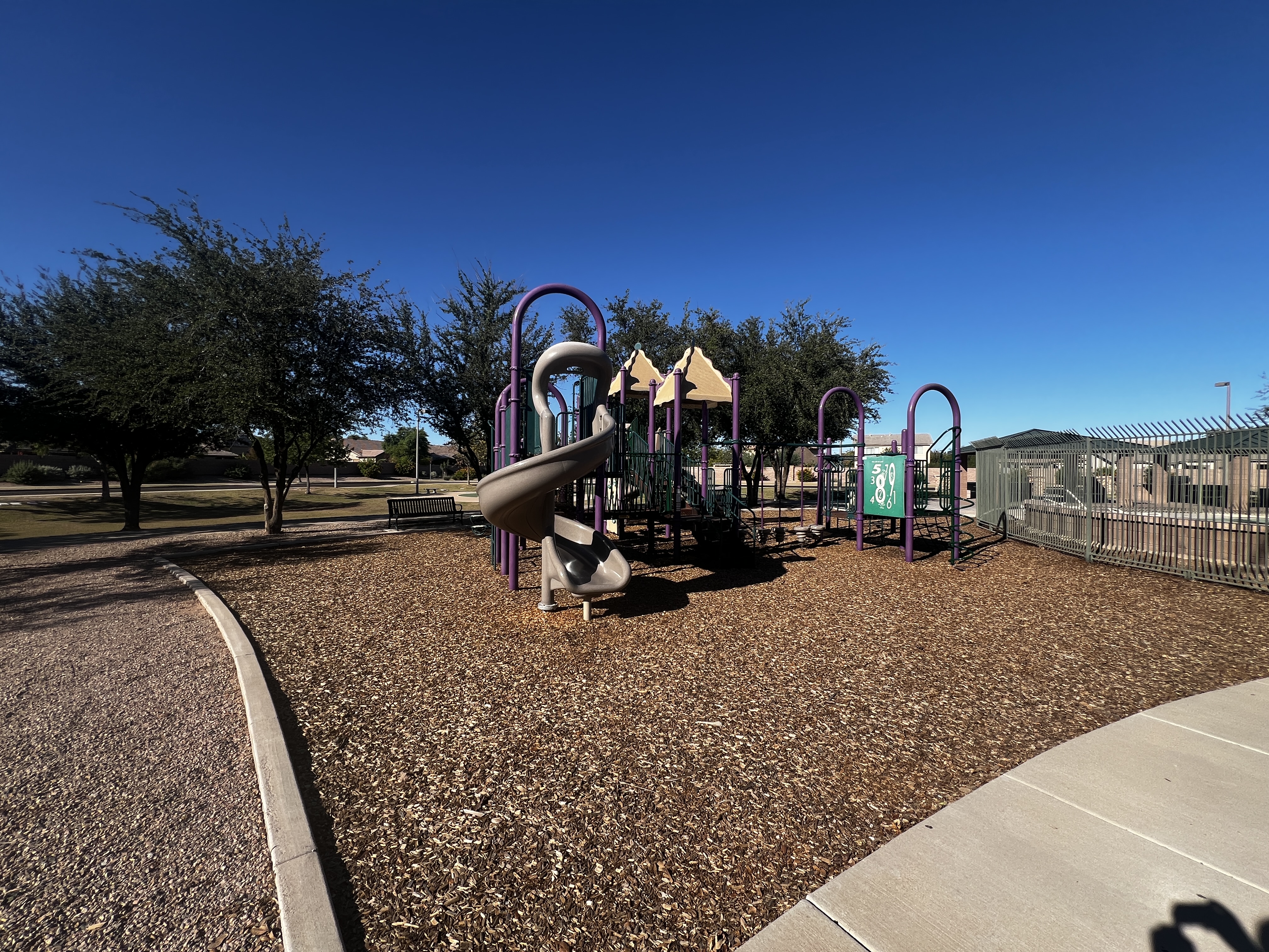 Neighborhood park in Cobblestone Farms, Maricopa AZ