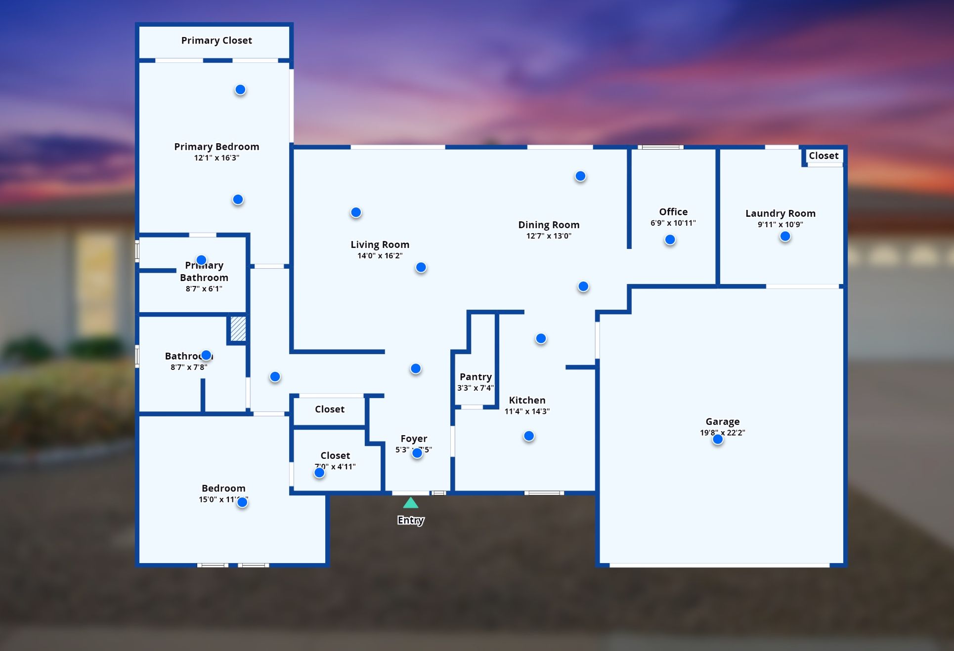 2D floor plan example for Maricopa home listing