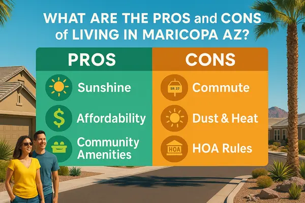 What are the pros and cons of living in Maricopa AZ?,James Sanson Maricopa's #1 Realtor
