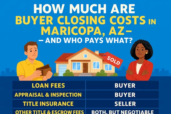 How Much Are Buyer Closing Costs in Maricopa, AZ — and Who Pays What?,James Sanson