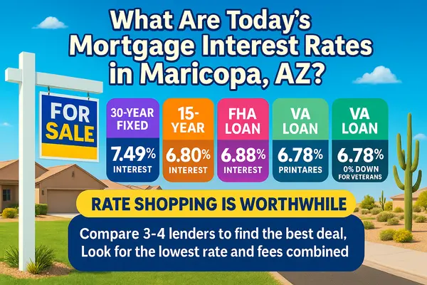 What Are Today's Mortgage Interest Rates in Maricopa, AZ? | Current Rates & APR,James Sanson