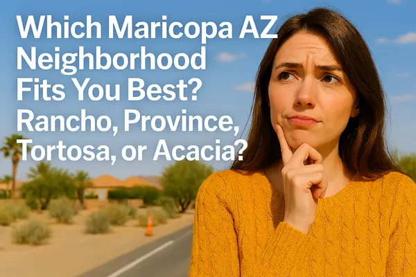 Which Maricopa AZ Neighborhood Fits You Best? Rancho, Province, Tortosa, or Acacia?,James Sanson Maricopa REALTOR