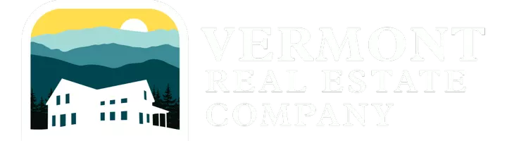Vermont Real Estate Company Logo White Horizontal