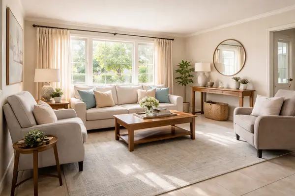 Interior of an inherited home in Arizona preparing for a probate real estate sale