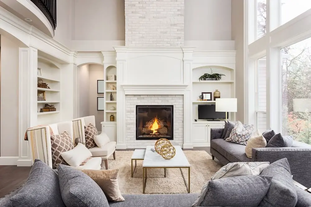 Living room of home for sale