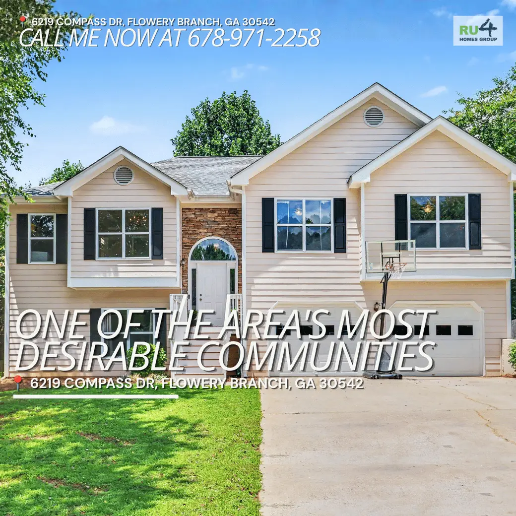 Move-In Ready Split-Foyer Home for Sale in Flowery Branch, GA | 6219 Compass Drive