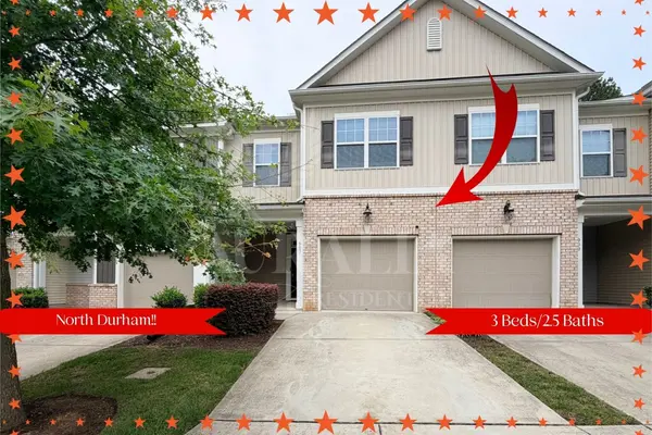 Freshly Painted 3-Bedroom Townhome for Rent in Durham with Covered & Screened Porches