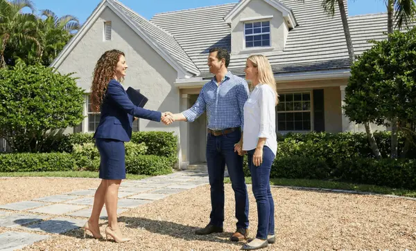 Miami real estate agent meeting with homeowner during a seller consultation