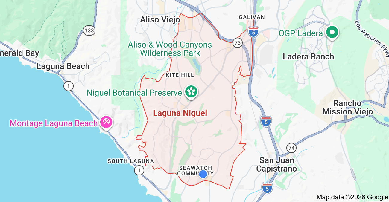 Map of Laguna Niguel