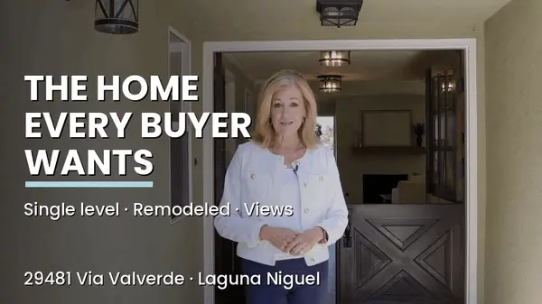 New Listing Single Level Laguna Niguel