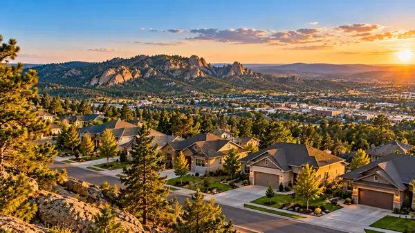 Golden Hour Mountain Neighborhood