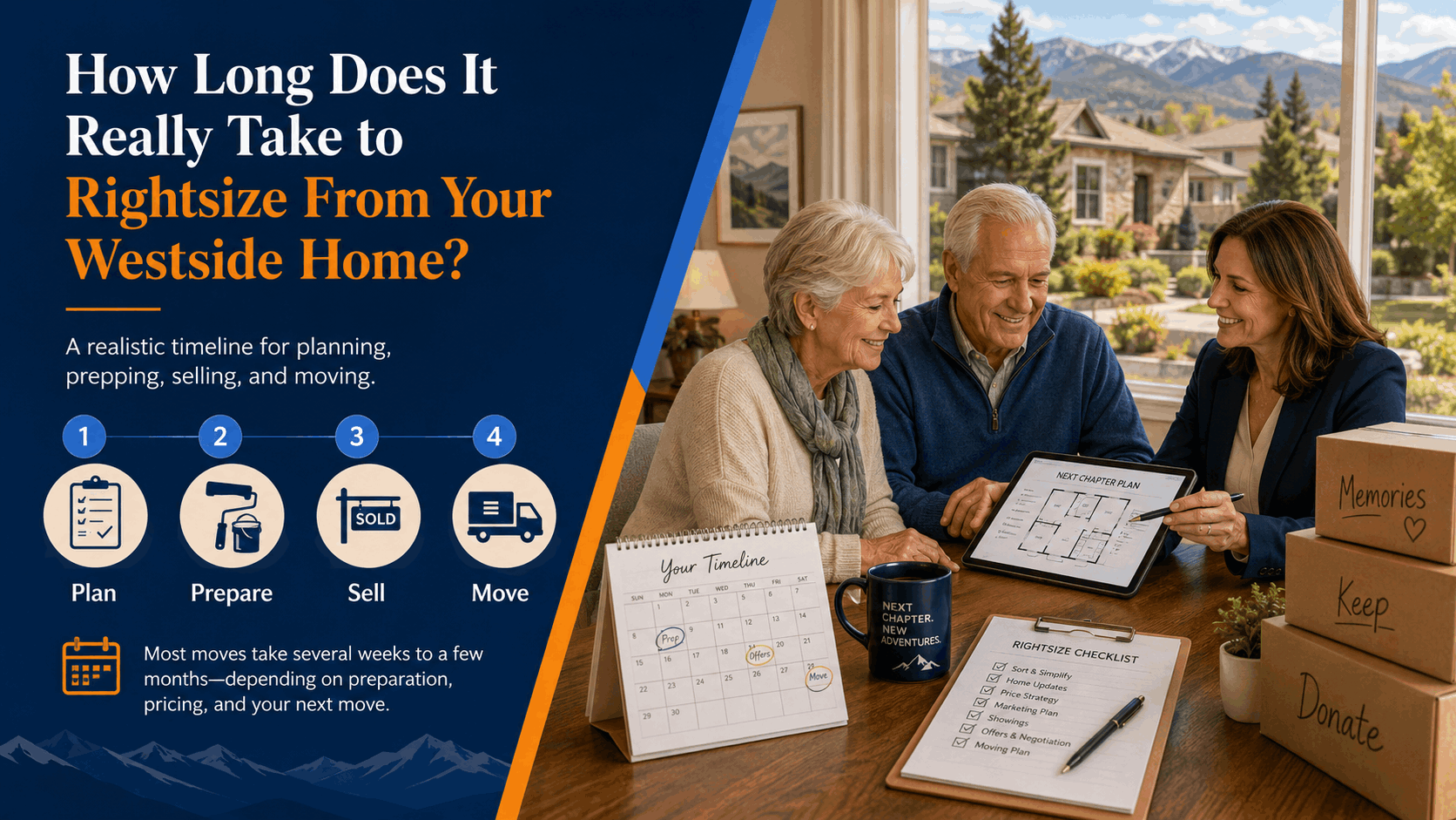 Rightsizing your home timeline explained