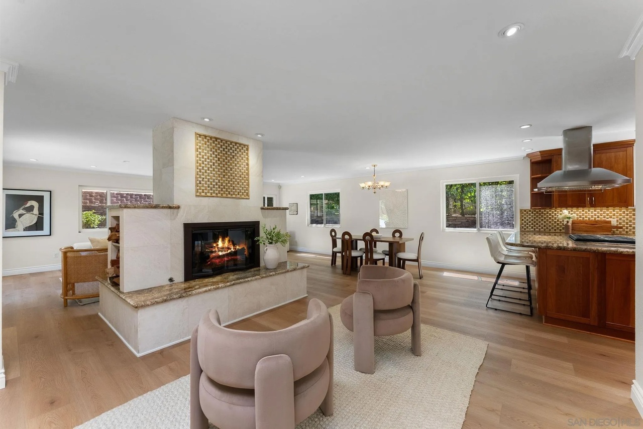 Staged Ocean Beach home interior — coastal San Diego real estate
