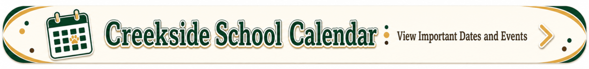 Creekside MIddle School Calendar